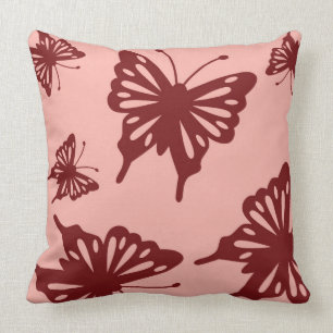 Coussin motif de papillon