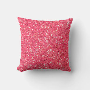 Coussin Motif de parties scintillant pétillant rose