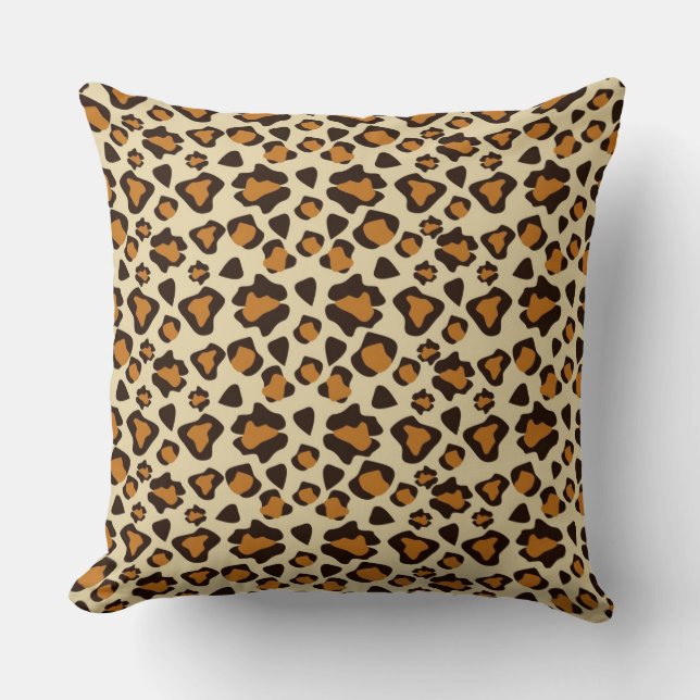 Coussin Motif de peau de guépard (Recto)
