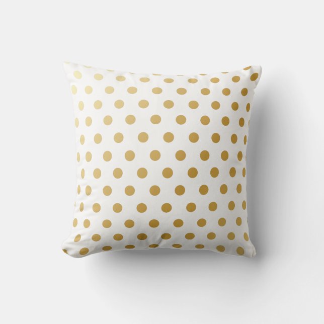 Coussin Motif de pois d'or (Recto)