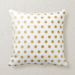 Coussin Motif de pois d'or