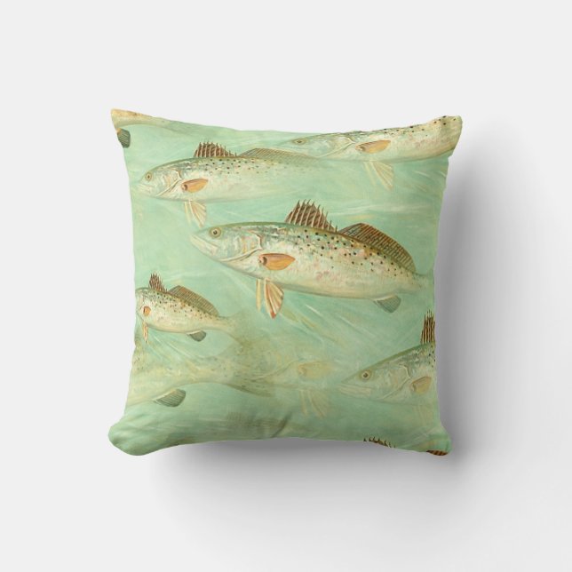 Coussin Motif de poisson basse (Recto)