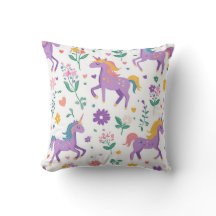 Motif de puissance de fille violet Whimsical