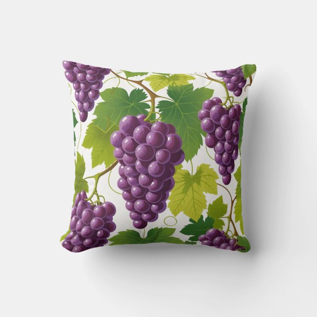 Coussin Motif de raisins (Recto)
