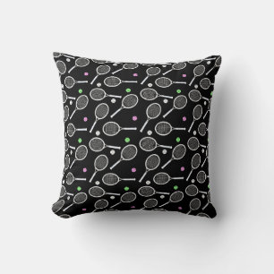 Coussin Motif de raquette de tennis
