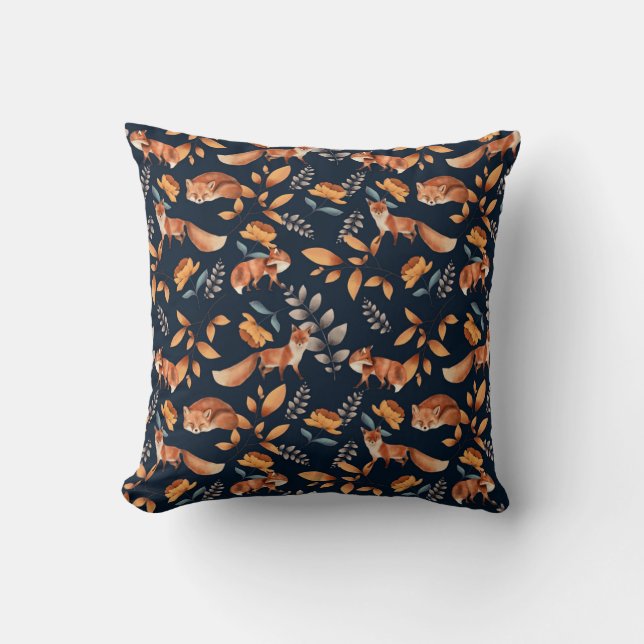 Coussin Motif de renard animal sauvage (Recto)