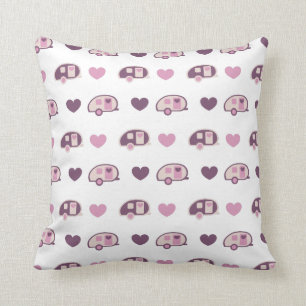 Coussin Motif de rose de remorque de larme