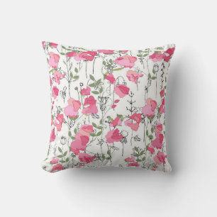 Coussin Motif de saison sans couture avec pois doux. Sans
