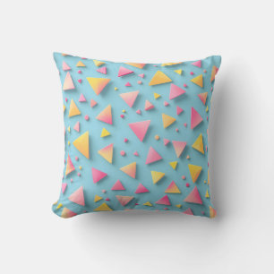 Coussin Motif de séparateur triangle géométrique jouable