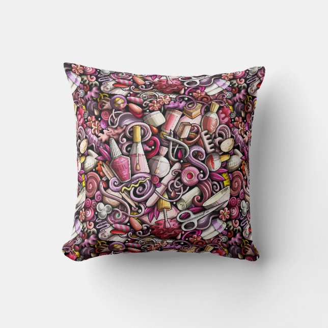 Coussin Motif de studio de clou (Recto)