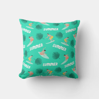 Coussin Motif de surf Summer Adventure