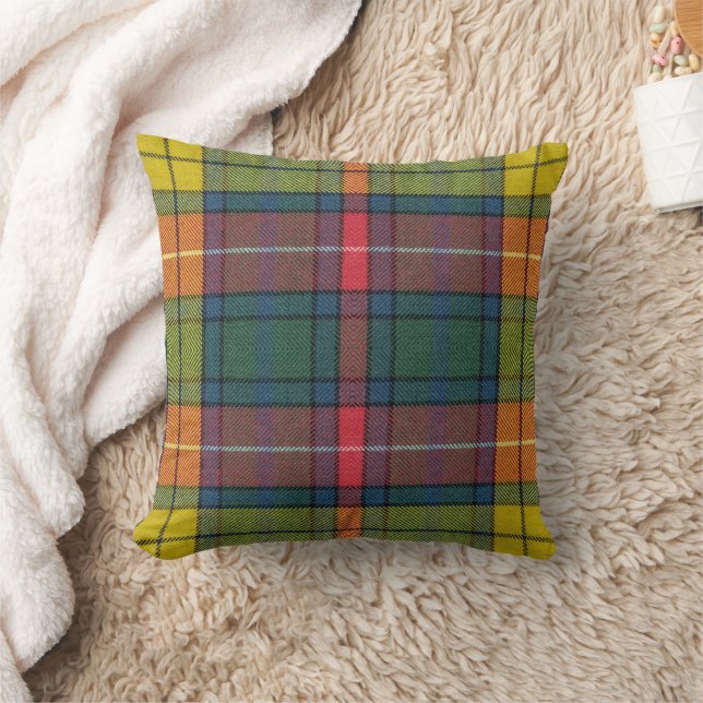 Coussin Motif de Tartan antique de Buchanan (Couverture)