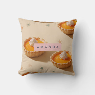 Coussin Motif de tarte à la sueur personnalisé