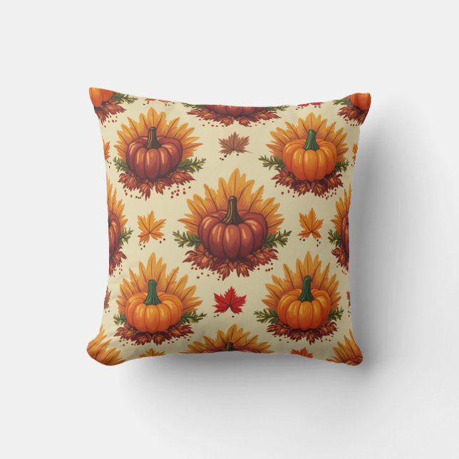 Coussin Motif de Thanksgiving (Recto)