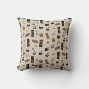 Coussin Motif de thème chocolat