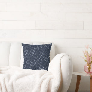 Coussin Motif de tirets ondulés subtils - Design minimalis
