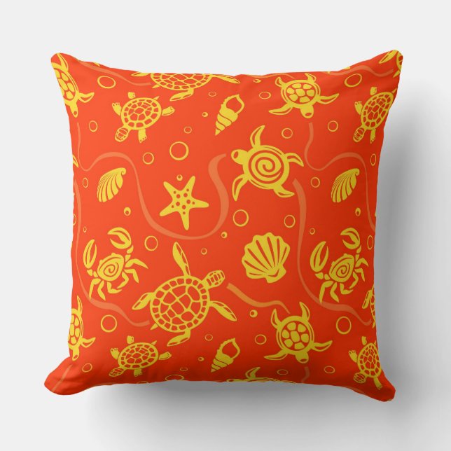 Coussin Motif de tortues (Recto)
