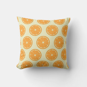 Coussin Motif de tranche orange