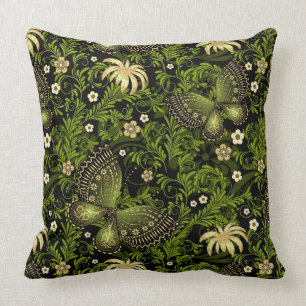 Coussin Motif de Vert-or de ressort