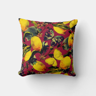 Coussin Motif décoratif floral à l'aquarelle élégant