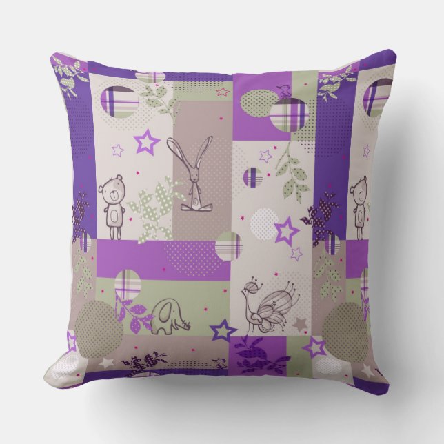 Coussin Motif d'édredon de bébé (Recto)