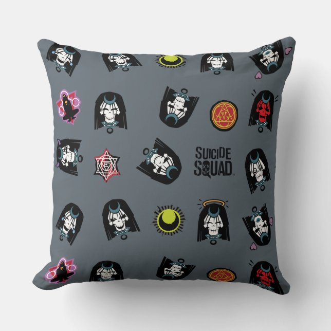 Coussin Motif d'Emoji d'enchanteresse du peloton | de (Recto)