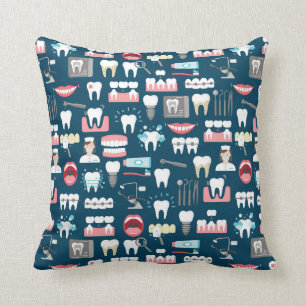 Coussin Motif dentaire de bureau de clinique