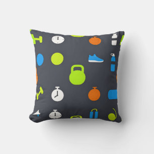 Coussin Motif d'entraînement d'équipement de fitness