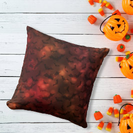 Coussin Motif des chauves-souris d'Halloween