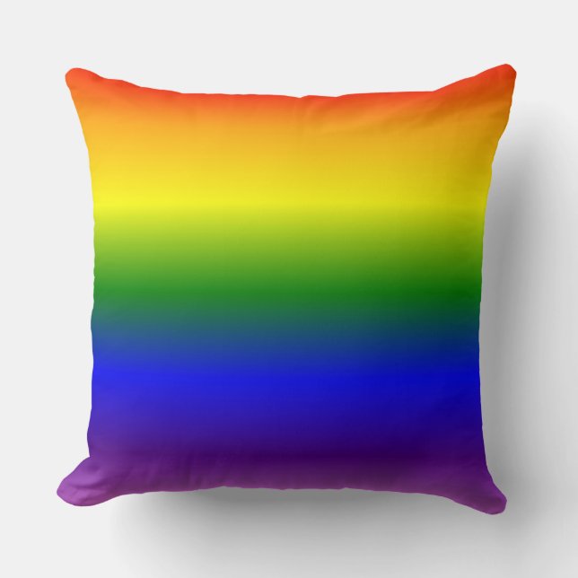 Coussin Motif des couleurs arc-en-ciel dégradantes (Recto)