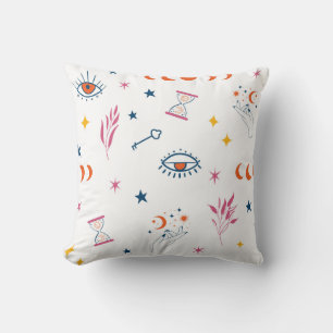 Coussin Motif des Phases Céleste et Lunaire
