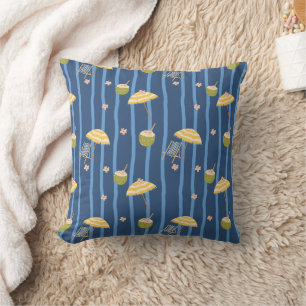 Coussin Motif d'essentiels de plage d'été (2)
