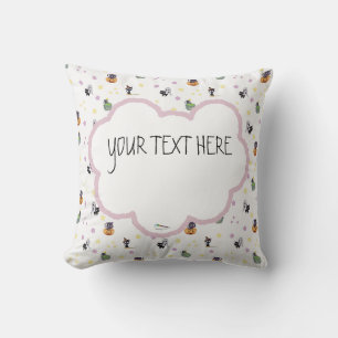 Coussin Motif d'Halloween Kawaii personnalisé
