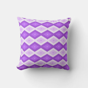 Coussin Motif diamant violet clair