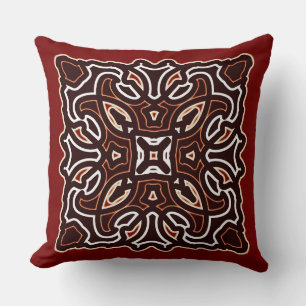 Coussin Motif d'impression de tissu multicolore moderne