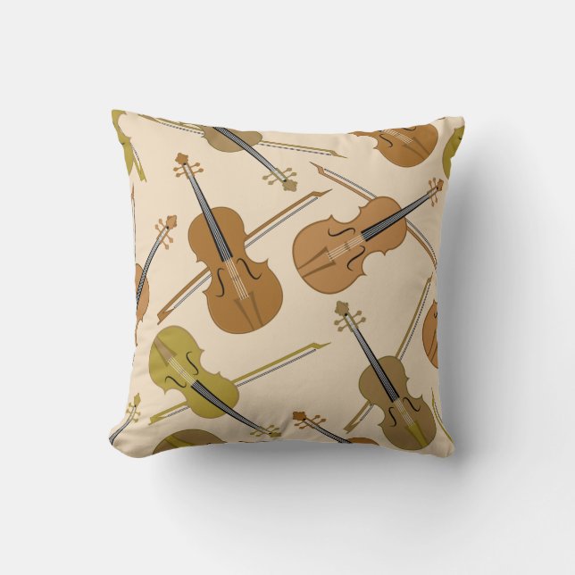 Coussin Motif d'impression de violon (Recto)