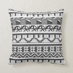 Coussin Motif d'impression géométrique Abstrait Aztec