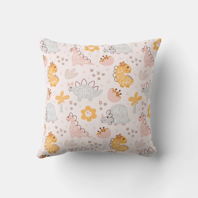 Coussin motif dinosaure qui captivera chaque enfant (Verso)