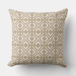 Coussin Motif d'inspiration ethnique Brown marocaine