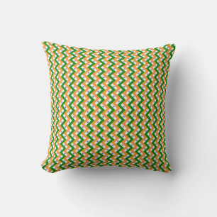 Coussin Motif Drapeau Inde Patchwork