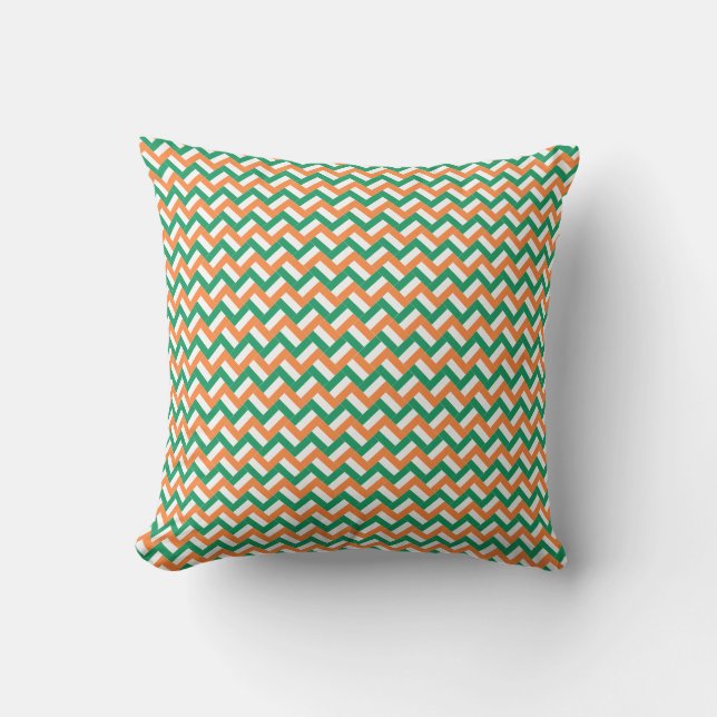 Coussin Motif Drapeau Patchwork Irlande (Recto)