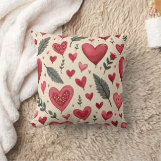 Coussin motif du coeur