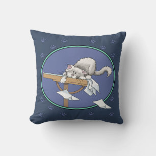 Coussin Motif du mal du chat