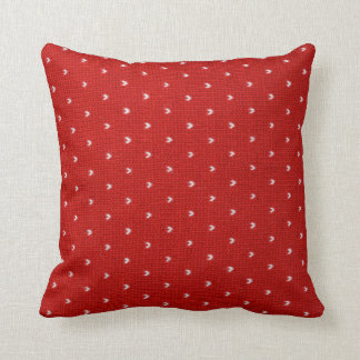 Coussin Motif du textile rouge