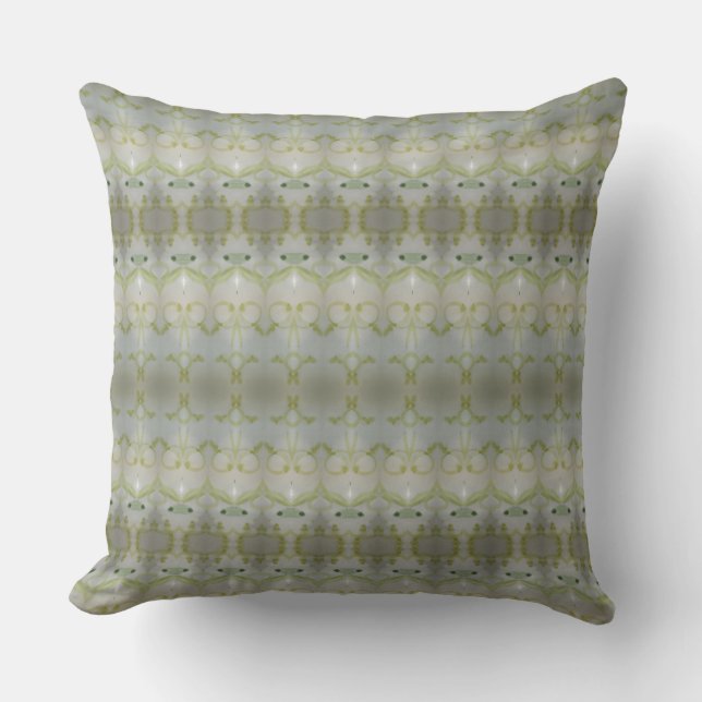 Coussin Motif Élégant Avec Vert Olivier (Recto)