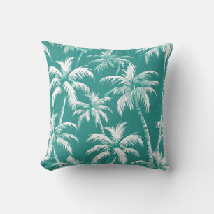 Coussin Motif élégant de palmiers côtiers Design tropical