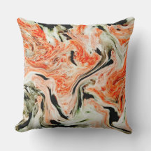 motif en marbre orange