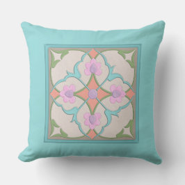 Coussin Motif en mosaïque afghani dans Pastel Colors v2