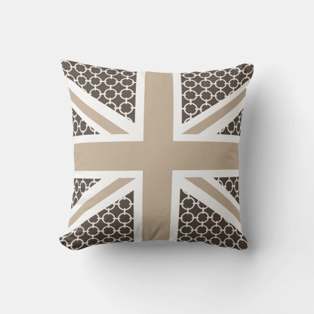 Coussin Motif équestre d'anneaux de drapeau d'Union Jack (Recto)