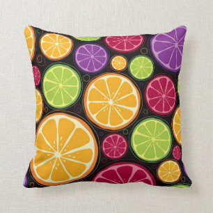 Coussin Motif et arrière - plan oranges
